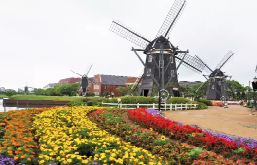 Passengers enjoying deck views on a boutique river cruise during Tulip Time in the Netherlands and Belgium